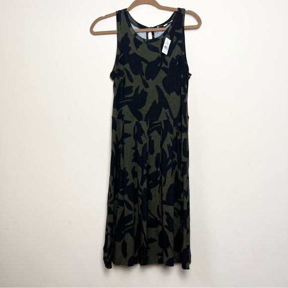 LOFT Green Sleeveless Casual Dress - Picture 3 of 8